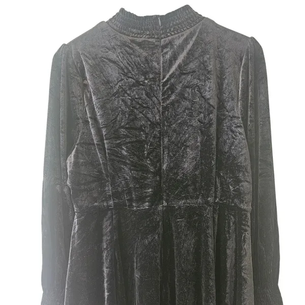 Baltic Born Tina Velvet Short Dress Black XL New‎ with Tag Long Sleeve - Image 8