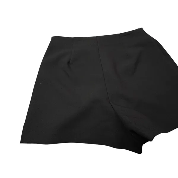 ZARA Black High Waisted Sailor Skort Gold Button Mini S 4 6 NWT - Image 8