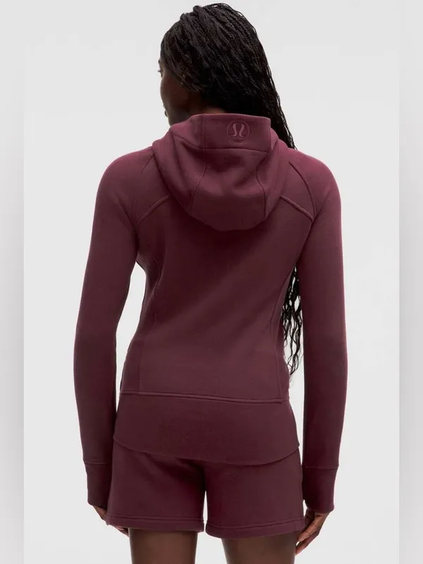 Lululemon NWT Scuba Full Zip Hoodie Jacket Garnet Size 14 - Image 2
