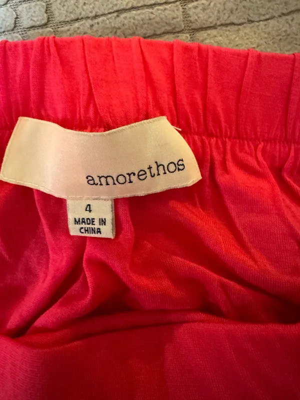Amorethos pink mesh overlay elastic high waist mini pencil skirt 4/S - Image 5