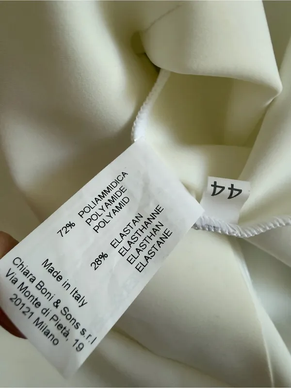 Chiara Boni La Petite Robe White Bell Sleeve Mini Dress – IT 44 / US 8 / M - Image 3