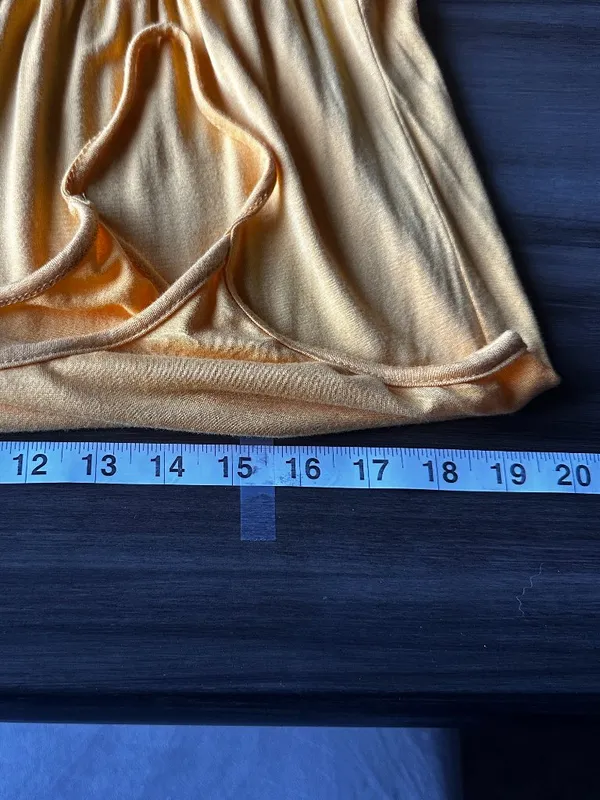 Beach Break Jersey Tiered Midi Sundress in Yellow Size Large - Image 9