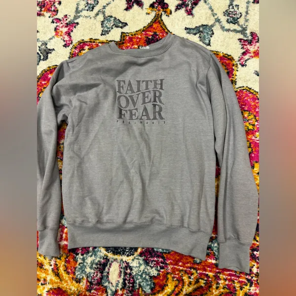 Faith over fear crewneck sweatshirt - Image 2