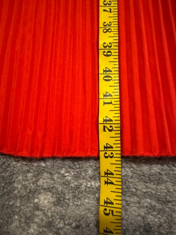 NWT Pluswear Pleated Long-Sleeve Red Dress - Image 8