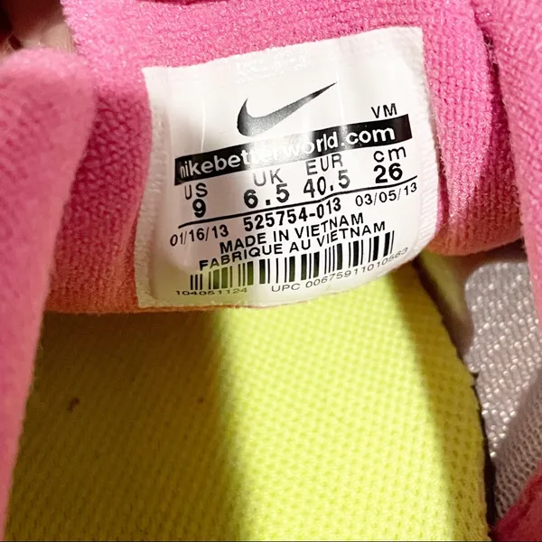 Nike Womens Size 9.5 Flex Experience Run‎ Pink Teal Low Top Running Sneakers - Image 5