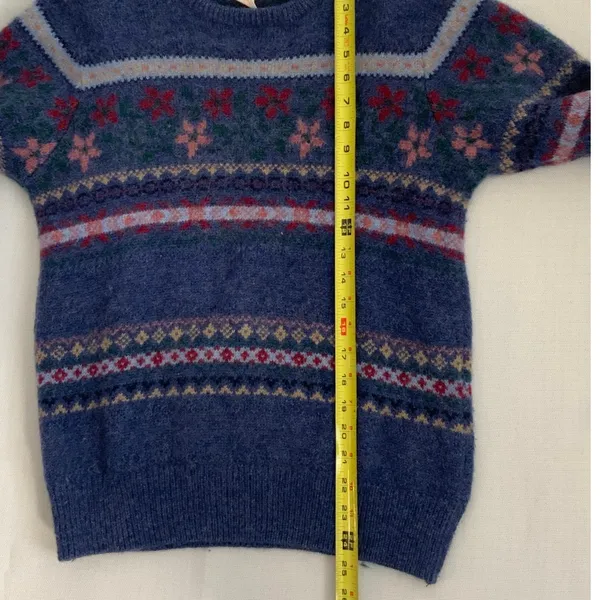 Brooks Brothers Vintage Fair isle Wool Sweater size small - Image 5