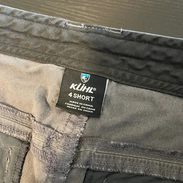 KUHL‎ Women's Charcoal Gray Hiking Pants Articulated Knee Size 4 Short - Image 8