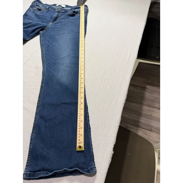 Hollister Mid-Rise Bootcut Jeans W32 Regular Blue Denim 14R 355D3408 - Image 13