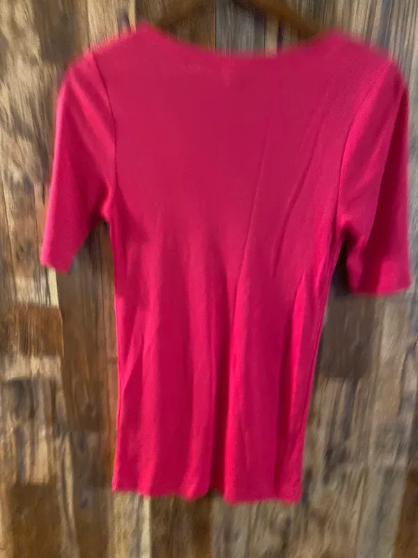 Polo Ralph Lauren V-neck t-shirt pink size medium - Image 3