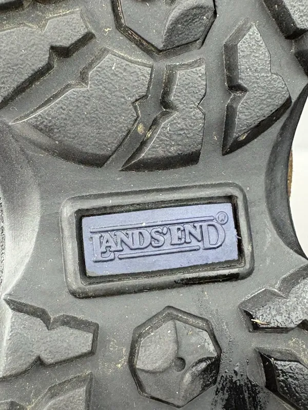 -Lands End Low Top Hiking Boots Womens 7B Brown Suede Leather Outdoor Activewear - Image 9