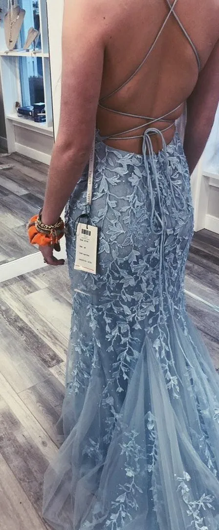 Baby Blue Prom Drss Size 00 - Image 4