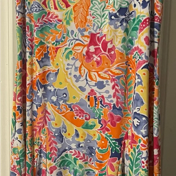 Size Large Ralph Lauren Fit and Flair Dress Resort, Beach ,Tropical Wear - Image 2