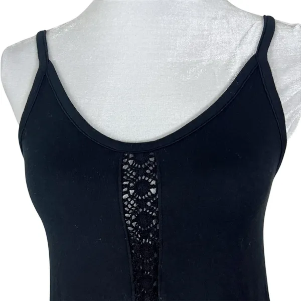 San Francisco City Lights Gypsy Lace Cami Tank Top Black Size XS NEW - Image 4
