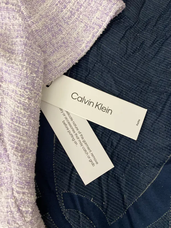Calvin Klein Lavender Classy Tweed Dress - Image 7