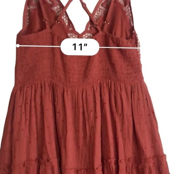 Brand New In Bohemian Burnt Orange Skater Dress Size S - Image 7