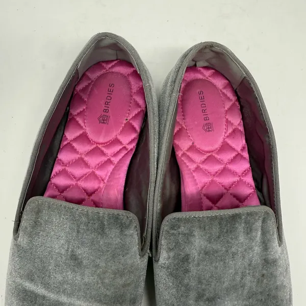 Birdies The Starling Stone Velvet Loafers Size 7 - Image 6