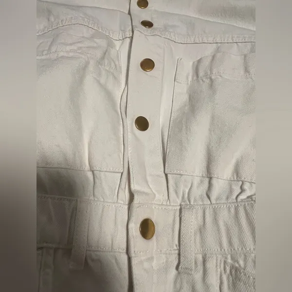Sheike‎ $165 Nevada Ecru Denim White Gold Jumpsuit Australia Brand Slim - Image 7