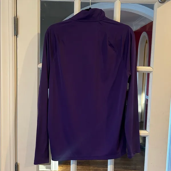ALO purple quarter zip activewear jacket ladies Small athleisure coach sports - Image 5