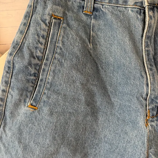 Paris Sports club size 6 vintage Jean‎ shorts bareback - Image 2