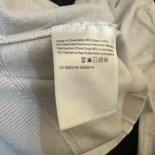 Lululemon oatmeal crewneck longsleeve cotton & cashmere sweater - Image 5