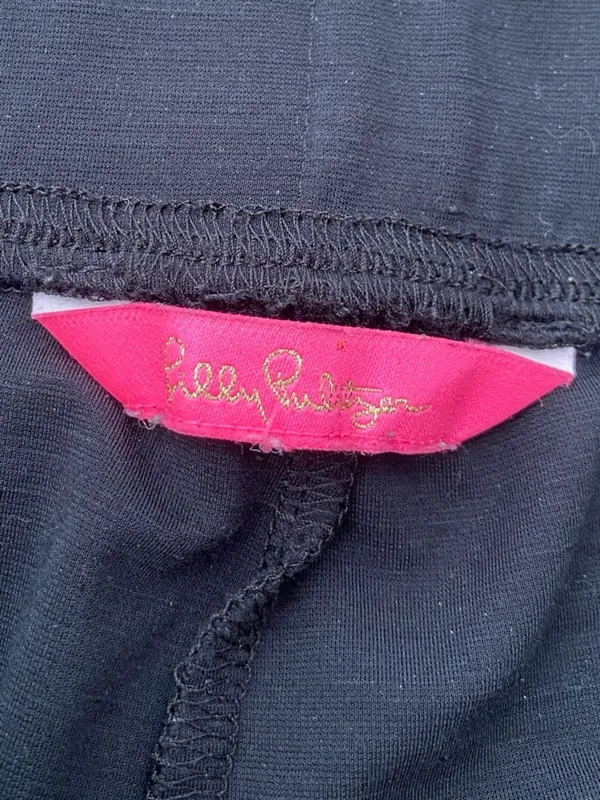 Lilly Pulitzer Malani Knit Black Pants Pull-on Relaxed Straight Leg XS Travel - Image 10