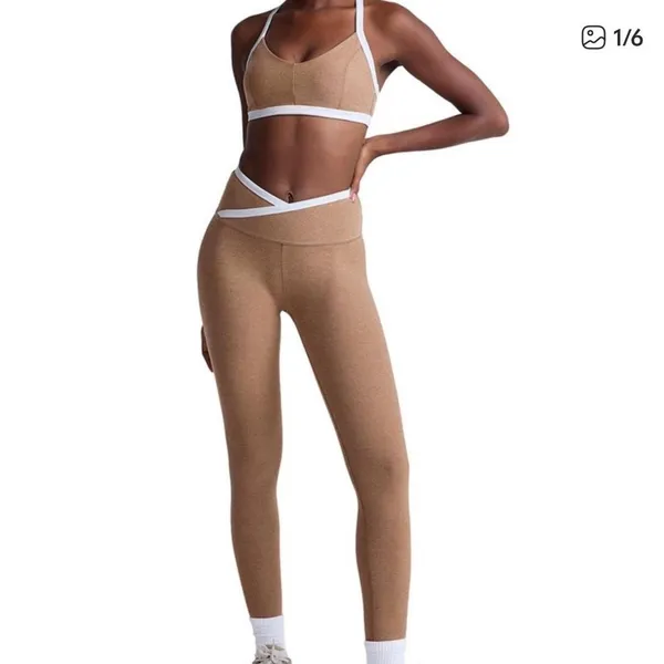 Beyond Yoga spacedye tan leggings - Image 2