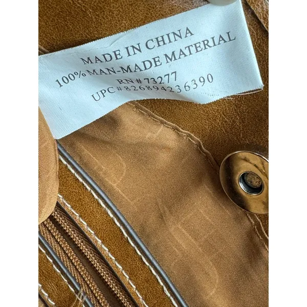 Rosetti Tip Top Hobo Bag‎ Brown Sugar Vegan Leather Shoulder Purse Boho - Image 9