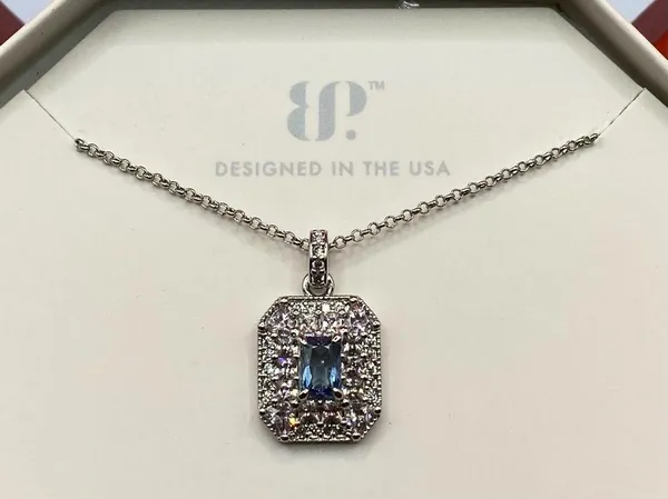 Bomb Party Necklace RBP4375 “Doesn’t Get Better Than This” CZ on Rhodium NWT - Image 2