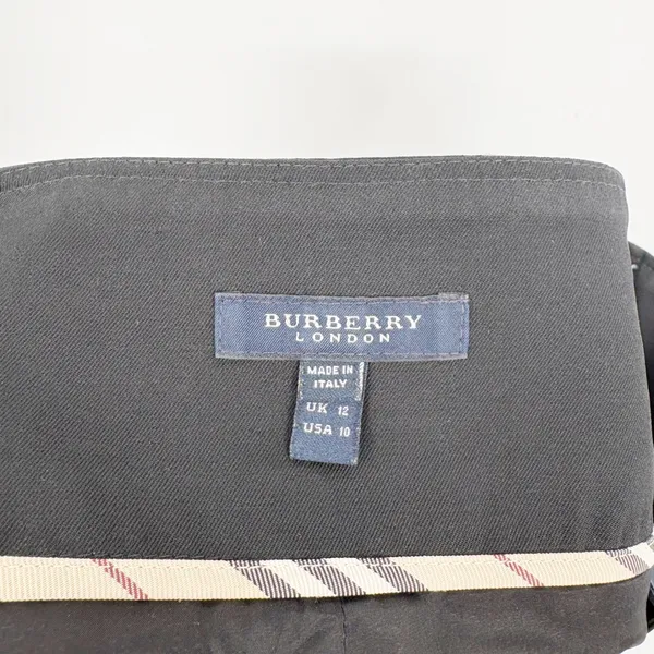 Burberry London Womens Black Wool Blend Professional Career Pencil Skirt Size 10 - Image 4