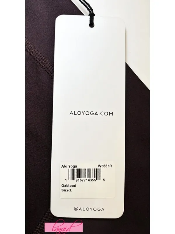 Alo Airlift High-Waist Embody Legging Oxblood Mesh Cut-Outs Cutouts Hi-Rise Pant - Image 11