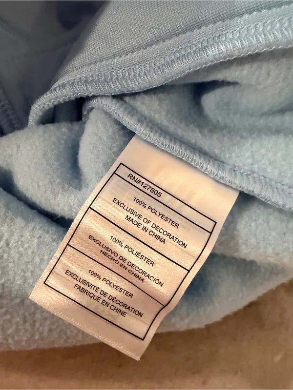 NWT Reebok Size M Blue Full Zip Fleece Jacket Retro Colorblock Outdoor Active - Image 8