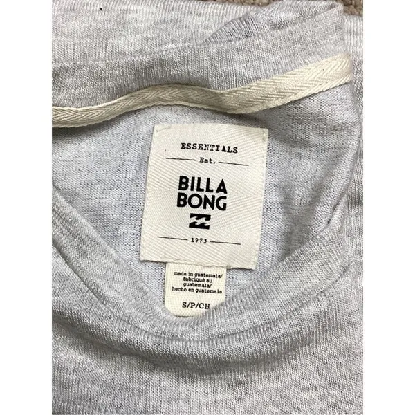 New. BILLABONG gray long sleeve tee shirt. Retails $58 - Image 7