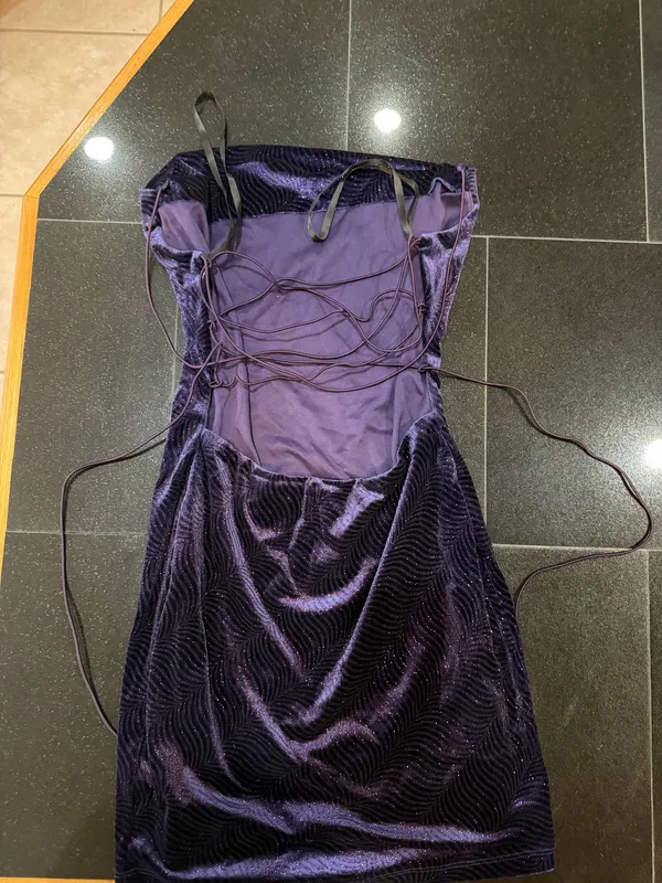 Hoco Dress Purple - Image 3