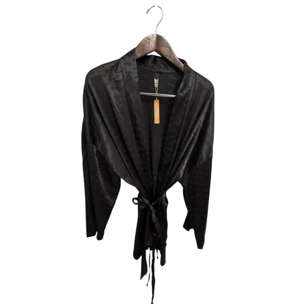 Skims WOVEN JACQUARD Medium SHORT ROBE onyx NWT - Image 5