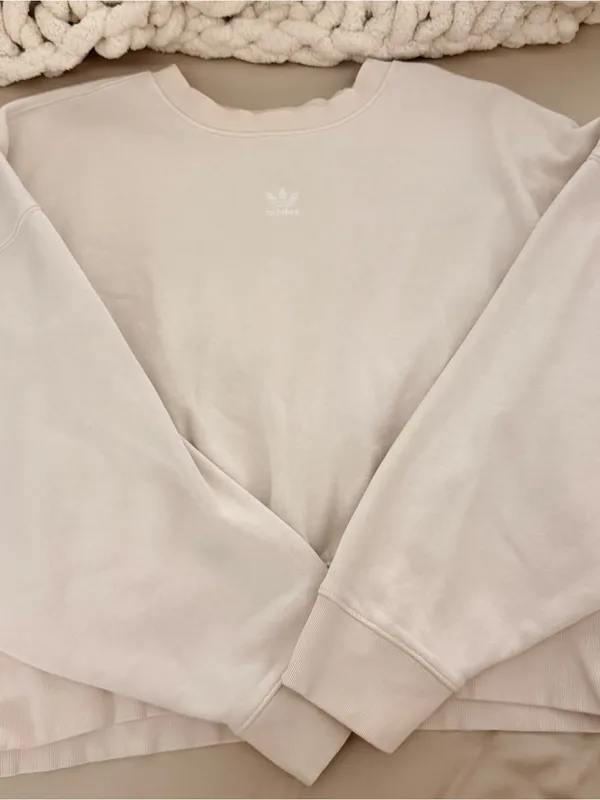 Adidas Cropped Sweatshirt | Women’s Size S - Image 3