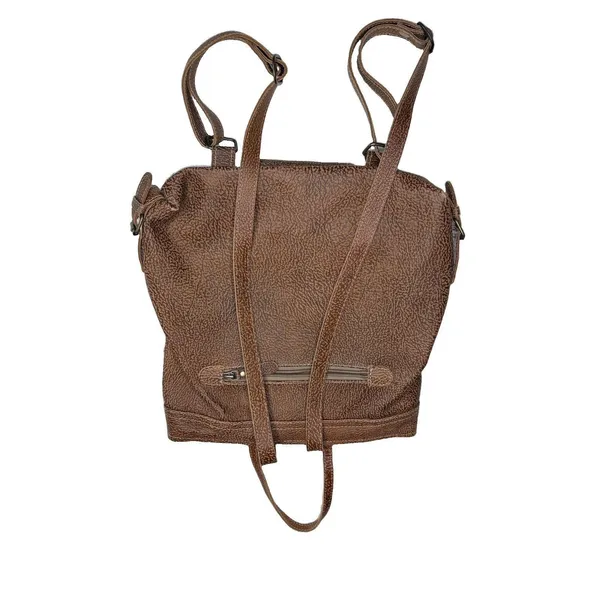 Myra Bag Backpack Western Cotton White Leather Calf Hair Backpack and Wallet - Image 4