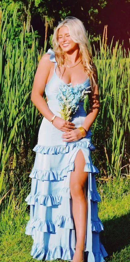 blue prom dress Size 2 - Image 2