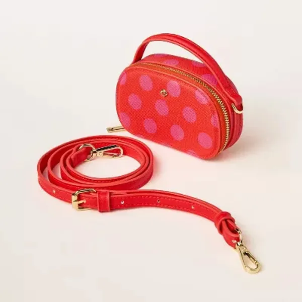 NWT Kate Spade X Target Pink‎ Polka Dot Mini Crossbody Bag Detachable Strap - Image 3