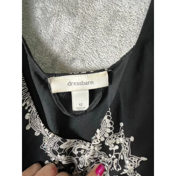 Vintage y2k Lace Overlay Handkerchief Hem Slip Dress Gothic Whimsigoth Grunge SM - Image 5