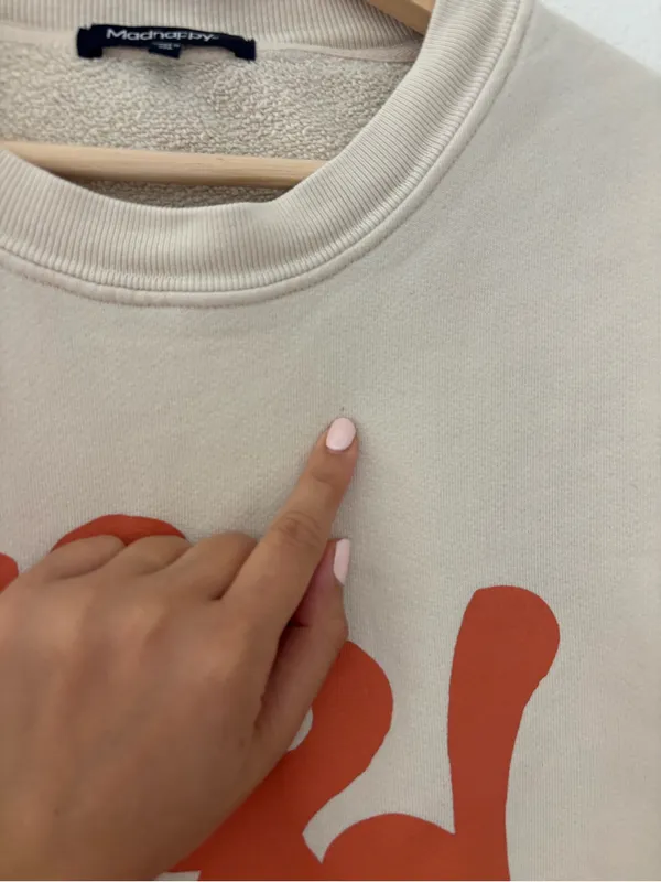 Madhappy Local Optimist Sweatshirt in Fleece in neutral - Image 6