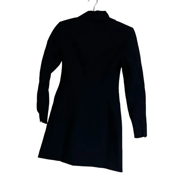 Nwot Zara Jacket Dress With Pearl Buttons Bloggers Fav Black Small - Image 12