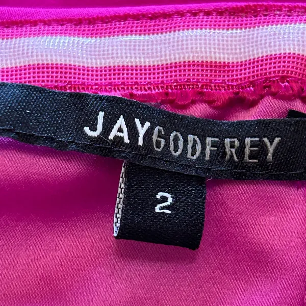 Jay Godfrey Hot Pink Pop Over Strapless Mini Dress Size 2 Barbiecore‎ - Image 7