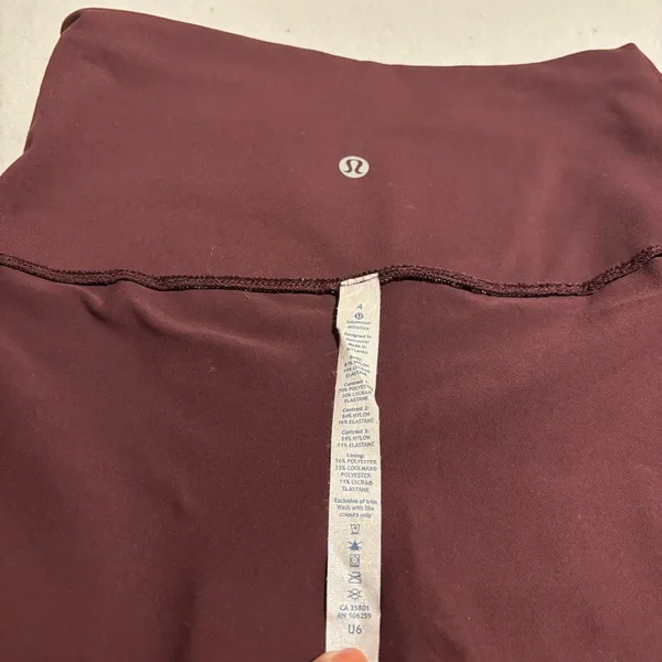 Lululemon athletica burgundy boogie shorts size 4 - Image 5