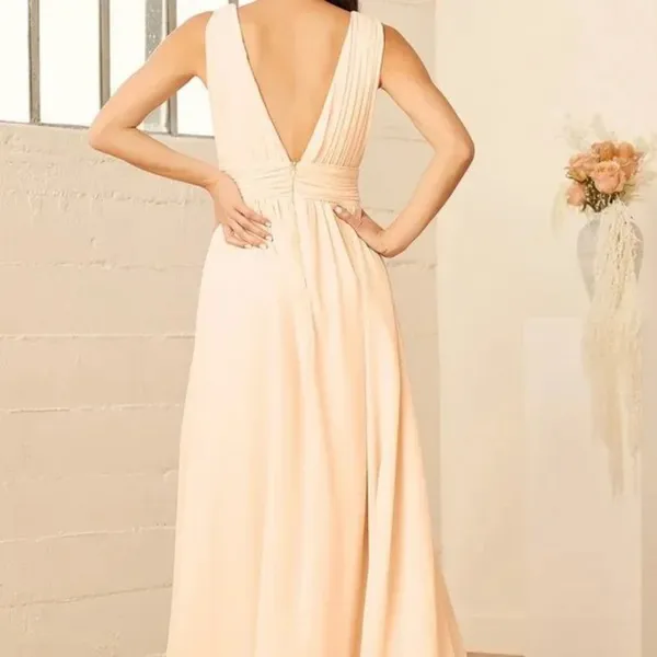 NWT Lulu's Womens Size Small Cream Heavenly Hues Sleeveless Maxi Dress NEW - Image 5