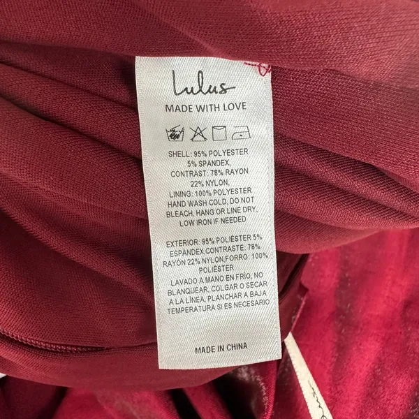 Lulus Marvelous Vision Red Strapless Bow Column Maxi Dress Formal Medium NWT - Image 14