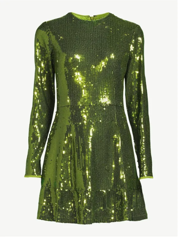 Scoop Women's Sequin Mini Dress with Ruffled Hem Size XL 16/18 (~20” PTP) NWT - Image 2