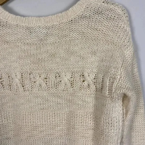 American Eagle Chunky Knit Wool Blend Fisherman Sweater - Image 14