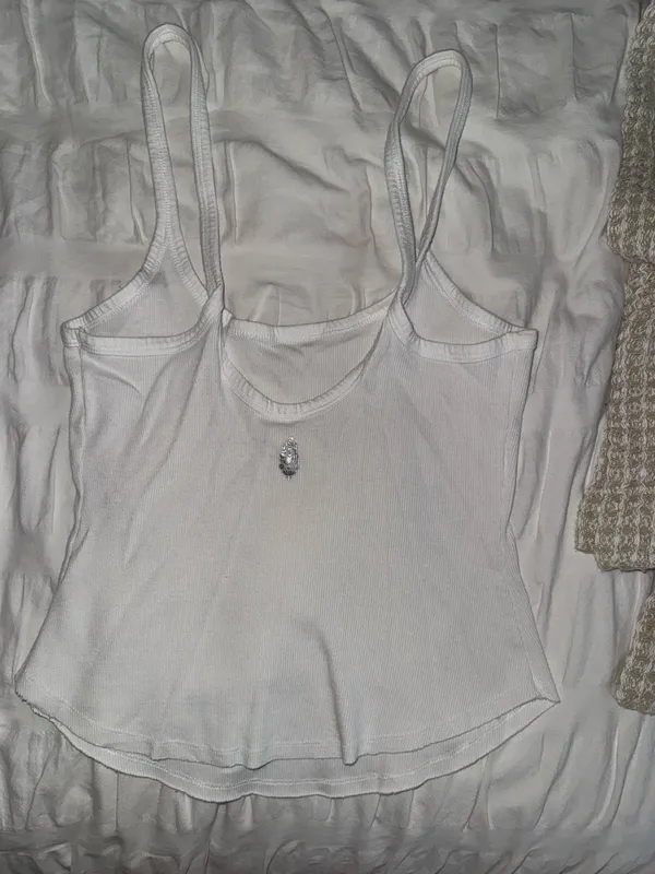 Free People White Tank Step One Small - Image 3