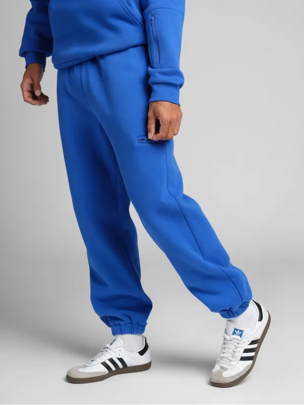 COMFRT Airplane Mode Travel Joggers Royal Blue Fleece Pants - Image 2
