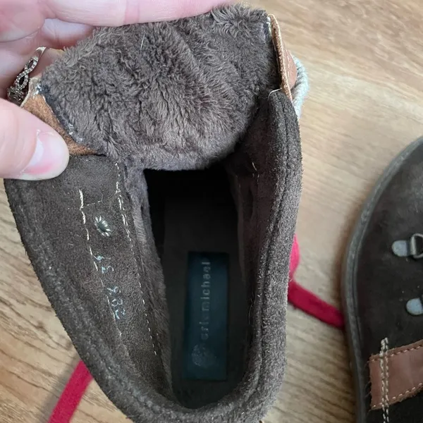 Eric‎ Michael suede upper hiking boots sz 6.5 - Image 14